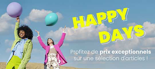 En septembre, vos produits favoris sont à prix mini avec les Happy Days ! 