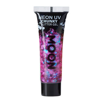 Gel néon à grosses paillettes Moon Glow violet