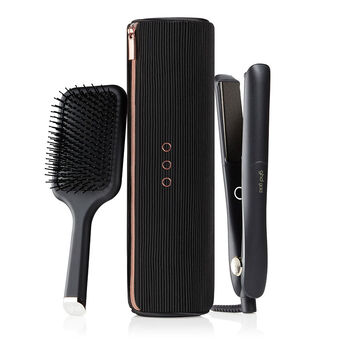 Coffret d'Exception styler Gold avec brosse plate avec pochette ronde