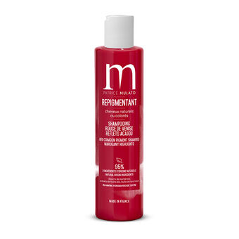 Shampooing repigmentant cheveux naturels ou colorés rouge de Venise