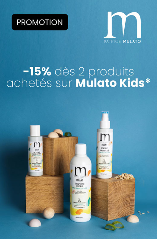 Profitez de -15% pour l'achat de 2 produits de la gamme Enfant de Patrice Mulato !