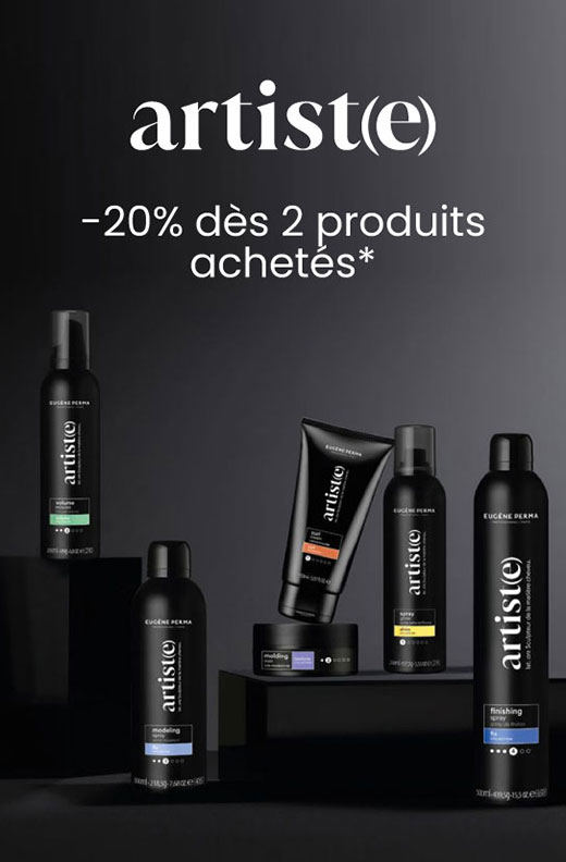 En janvier, profitez de -20% dès 2 produits achetés sur la gamme Artist !