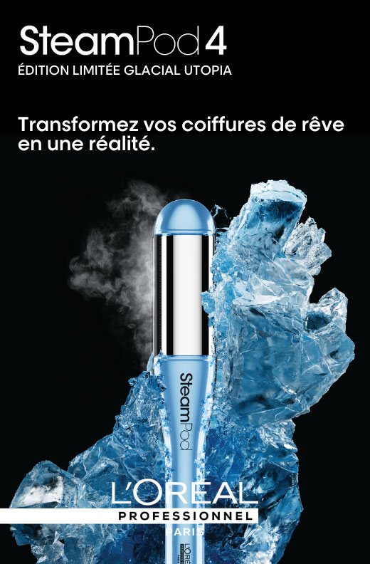 Craquez pour le magnifique lisseur-vapeur Steampod 4 bleu en édition limitée Utopia ! 